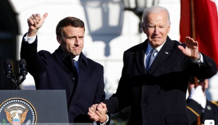 बाइडेन और मैक्रों